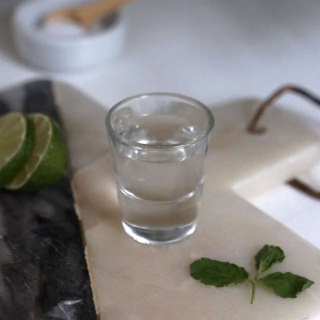 Rink Drink Transparent Glass Shot Glasses, 25 ml, Pack of 12