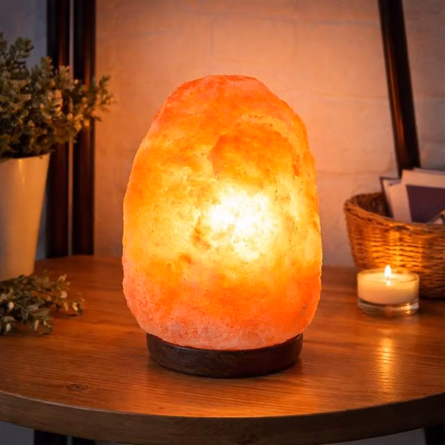 Dragodirect Himalayan Rock Salt Lamp, 2kg Natural Orange Crystal Night Light