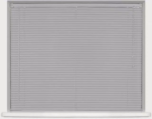 Caecus 25mm Plastic Venetian Blind in Grey, W: 120 cm, H: 210 cm