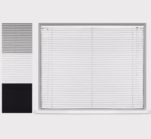 Caecus Aluminium Venetian Blind Silver W: 180 cm, H: 150 cm