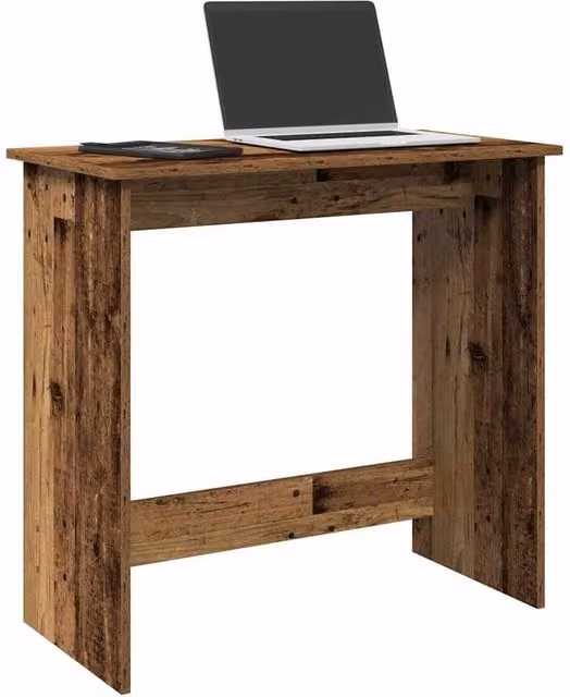 Berkfield Writing Desk in Brown Old Wood, W/D/H: 80 x 40 x 75 cm