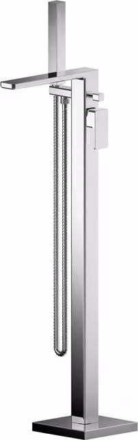 Balterley Freestanding Square Bath Shower Mixer Tap in Chrome Silver