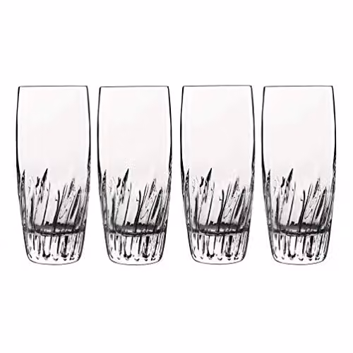 Bormioli Rocco Incanto Hi-Ball Tumbler Set, Transparent Glass, 6 Pack