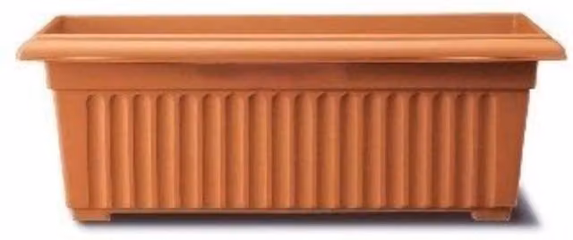 KDMD Stewart Corinthian Trough Planter in Terracotta