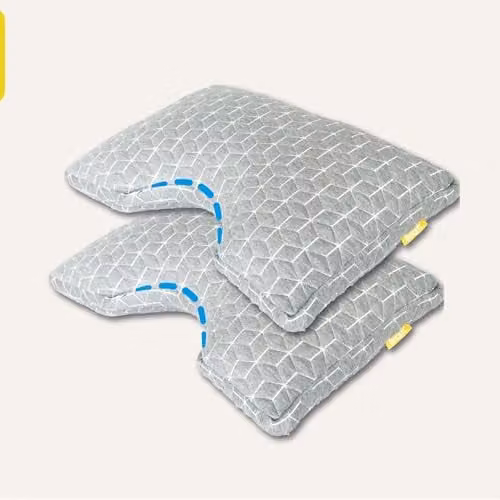 Brightr Sleep MoonHug 2 Pack Adjustable Memory Foam Pillows in Grey