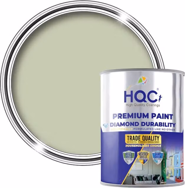 HQC PAINTS Insulating Anti-Condensation Mould-Resistant Water-Based Base Coat, Sage Green, 5 l