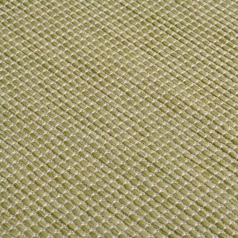 Berkfield Home Green Outdoor Flatweave Round Rug, Diameter: 100 cm