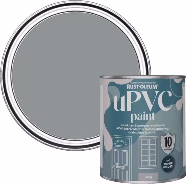 Rust-Oleum UPVC Paint in Satin Finish, Anthracite Grey, 0.75 l