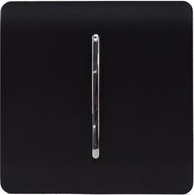Trendi Modern Auto Retractive Doorbell Switch in Black