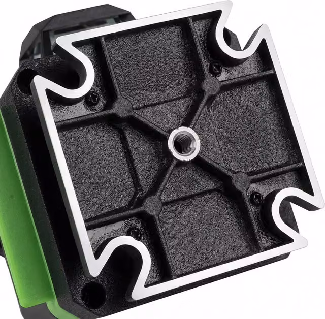 Traderight 16 Line 4D Green Cross Line Self Leveling Laser Level with Rechargeable Battery in Black