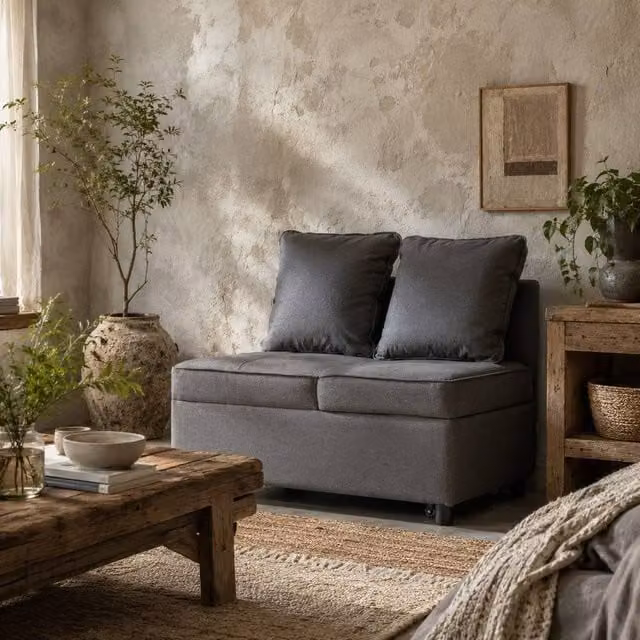 Wyld Haus Lomo 3 in 1 Convertible Single Sofa Bed in Grey
