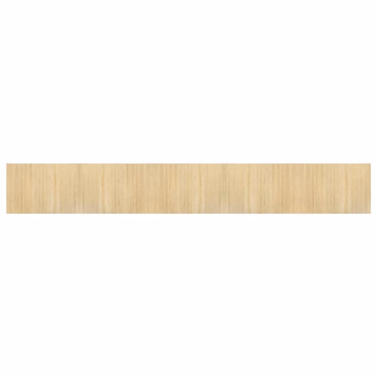 Berkfield Home Rectangular Bamboo Rug in Beige, W: 70 cm, L: 500 cm