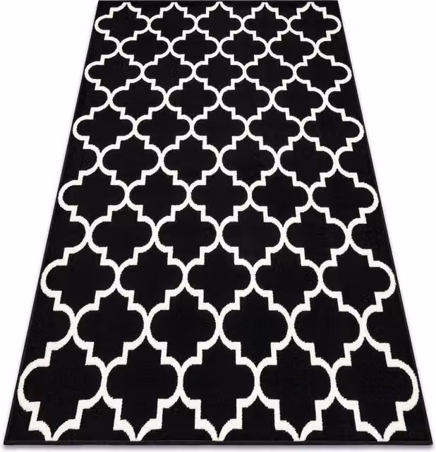 RugsX Morad Vintage Rectangular Rug in Black, W: 140 cm, L: 200 cm