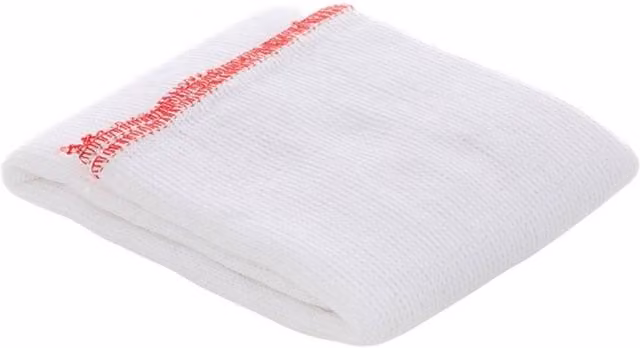 Rushmere Highly Absorbent Plain Dish Cloths in Red and White, 2 Pack