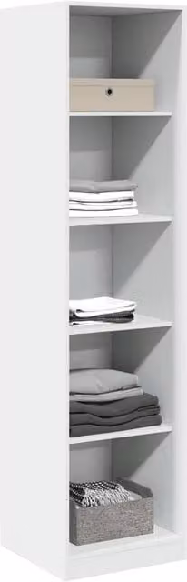 Berkfield Home White Minimalist Wardrobe W/D/H: 50 x 50 x 200 cm
