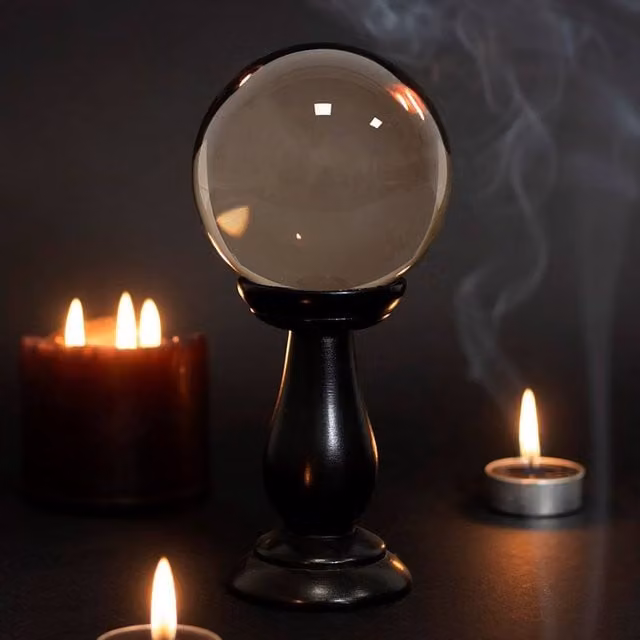 Something Different Crystal Ball Tabletop Ornament in Light Sand
