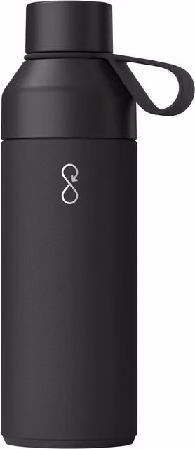 Ocean Bottle Insulated Stainless Steel Water Bottle, Black, 500ml