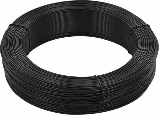 Berkfield Home Anthracite Black Plastic Coated Steel Fence Binding Wire, 250 m, 1.4/2 mm