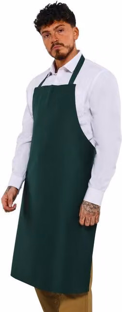 BonChef Cotton Full Length Professional Apron in Green