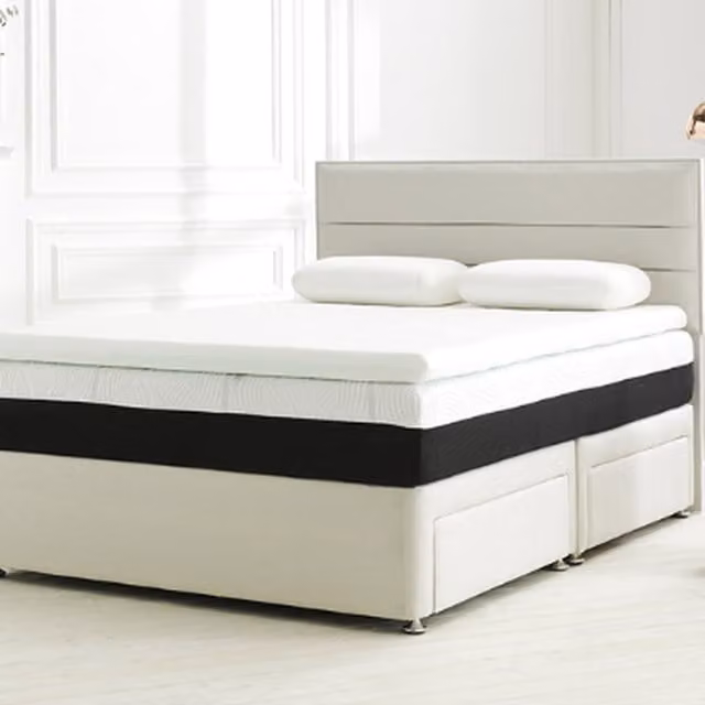 Dormeo Octaspring Classic Hybrid Mattress Topper, White, W: 180 cm, D: 200 cm