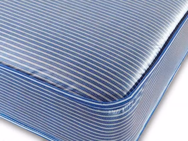 Shire Beds Rochester Crib 5 Contract Waterproof Mattress, 4ft6 Double, Blue Striped