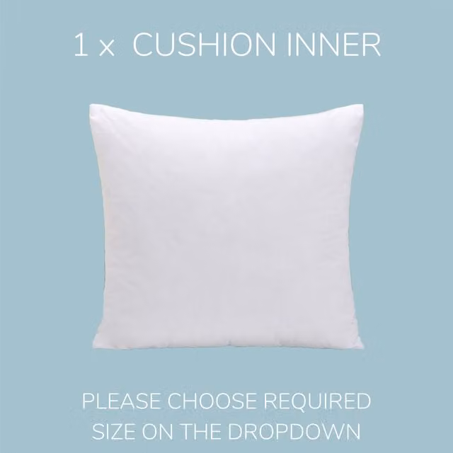 HomeSpace Direct White Duck Feather Square Cushion Inner Bundle, W: 56 cm