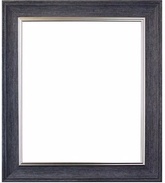 Frames & Mirrors 4U Scandi Black and Crackle Gold Rectangular Single Photo Frame, W: 76.2 cm x H: 76.2 cm