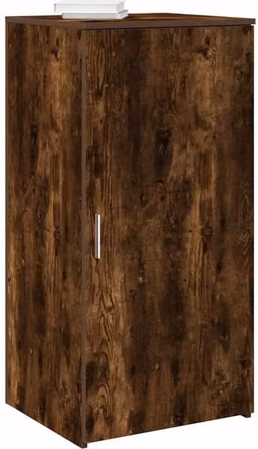 Berkfield Home Smoked Oak Storage Cabinet in Brown, W/D/H: 50 x 45 x 103.5 cm