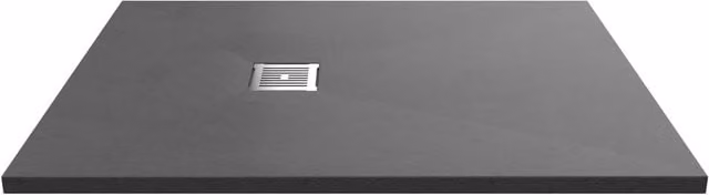 Balterley Slimline Rectangular Mineral Cast Shower Tray, Slate Grey, W: 120 cm, D: 90 cm, H: 3.2 cm