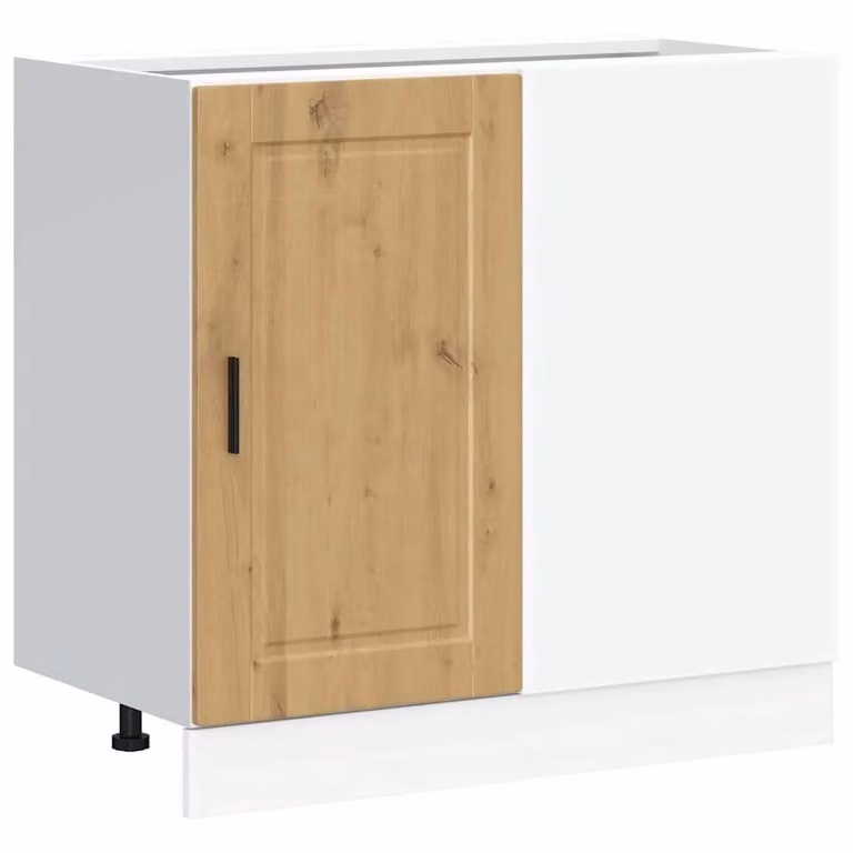 Berkfield Home Porto Artisan Oak Kitchen Base Cabinet in Brown