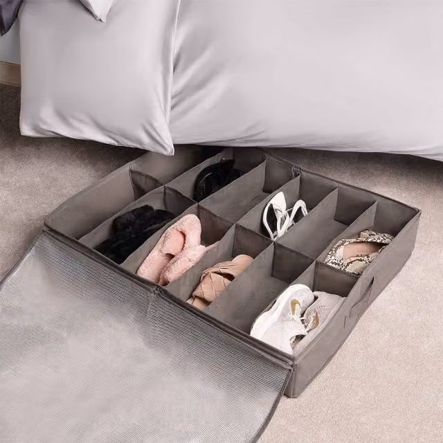 OHS 12 Grid Plastic Wardrobe Storage Divider in Grey
