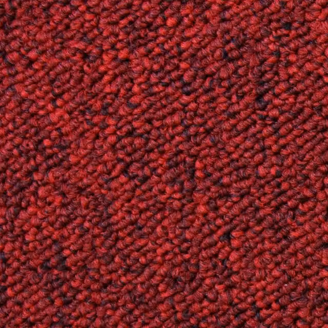 MonsterShop 20 x Scarlet Red Carpet Tiles, 5m2, W/D/H: 50 x 50 x 2 cm