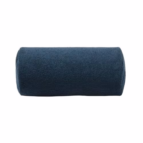 OHS Inflatable Bolster Pillow with Microfibre Cover for Neck and Back Support in Blue
