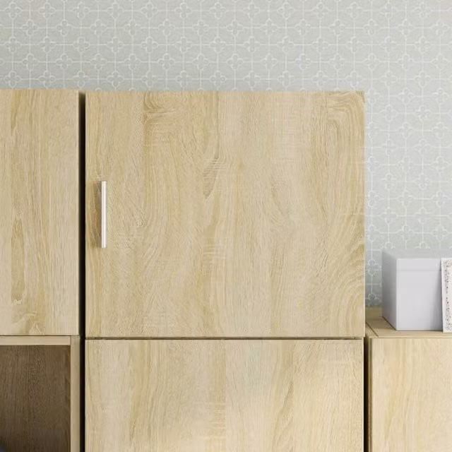 Berkfield Home Wall Cabinet in Sonoma Oak Brown, W/D/H: 45 x 42.5 x 40 cm