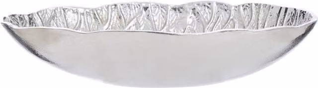 Orsina Silver Metal Lotus Leaf Decorative Bowl