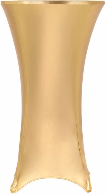 Berkfield Home 2-Piece Set of Gold Stretch Round Tablecloths, 70 cm