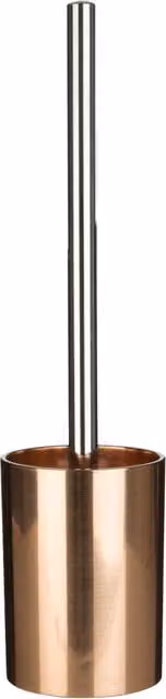 Orsina Shine Freestanding Metal Toilet Brush and Holder in Gold