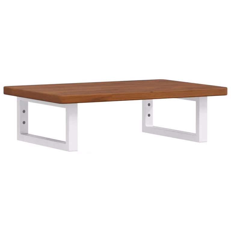 Berkfield Home Elegant Wall Mounted Basin Shelf in Brown Oak and Steel, W: 40 cm, D: 40 cm, H: 17.5 cm