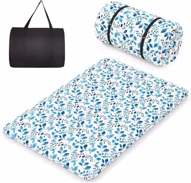 Costway King Size Japanese Floor Futon Mattress, Multicolour, W/D/H: 190 x 135 x 10 cm