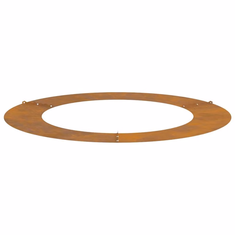 Berkfield Home Modern Corten Steel Planter with Decorative Inlays in Brown