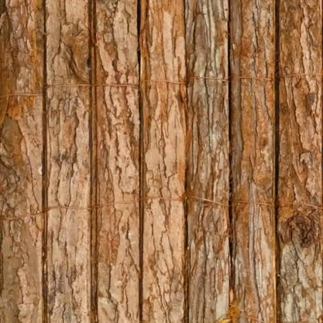 Primrose Woven Bark Wood Natural Screening Roll, Brown, Height: 180 cm