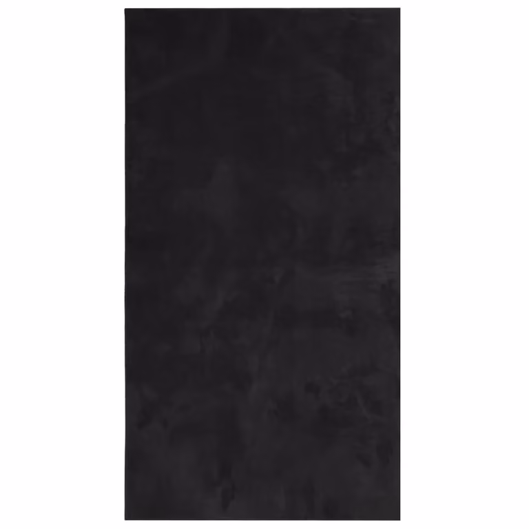 Berkfield Home HUARTE Black Short Pile Washable Polyester Rug, W: 60 cm, D: 110 cm