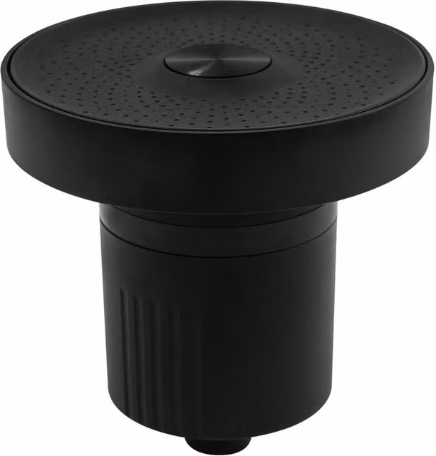 VOGREX 5 Inch High Pressure Filtered Round Shower Head Water Filter System in Matt Black
