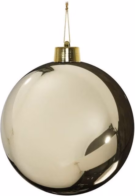 KDMD Gold Shiny Shatterproof Champagne Bauble, Diameter: 25 cm