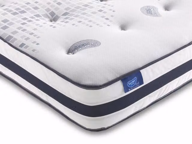 Sareer Matrah Gel Pocket 1000 Hybrid Mattress in a Box, White, W/D/H: 90 x 190 cm