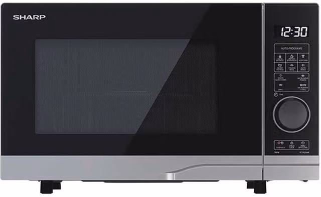 Sharp 20L 700W Silver Microwave Combi with Grill and LED Display