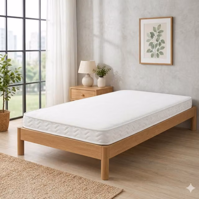 Sleepur-pedic Reflex Foam Mattress, White, W/D/H: 90 x 190 x 13 cm
