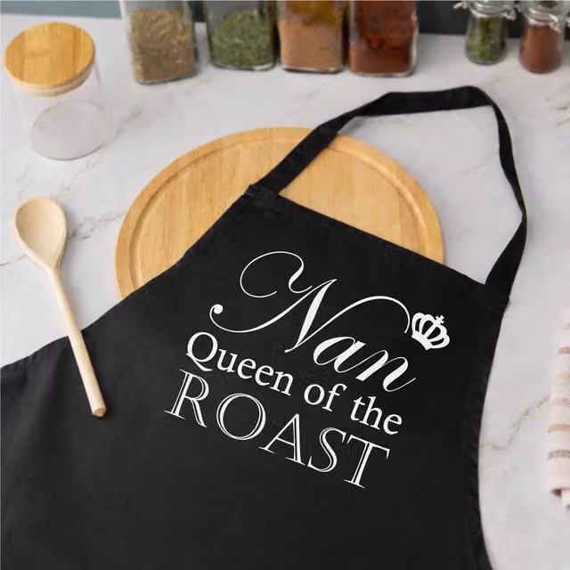 60 Second Makeover Nan Queen Of The Roast Black Apron