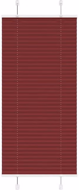 Berkfield Home Single Pleat Corded Blind in Bordeaux Red, W: 60 cm, H: 100 cm