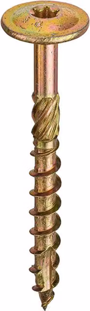 Eurotec Twistec Flange Head TX40 ZYP CE Woodscrews, Grey, 8.0 x 200 mm, Box of 50